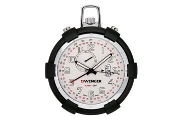 Image of Wenger Travel Pocket alarm w/ white dial retractable stand and S-Biner 73010