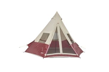 Image of Wenzel Shenanigan Tent, 5 People Capacity, Red Buffalo Plaid, 7300818RBP