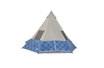 Image of Wenzel Shenanigin 5 Blue Geo Print Tent, Blue Geo, 5 person 7300818BLG