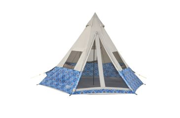 Image of Wenzel Shenanigin 5 Blue Geo Print Tent, Blue Geo, 5 person 7300818BLG