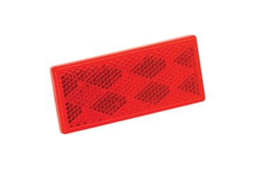 Image of Wesbar 003358 Rectangular Reflector, Red, 3358