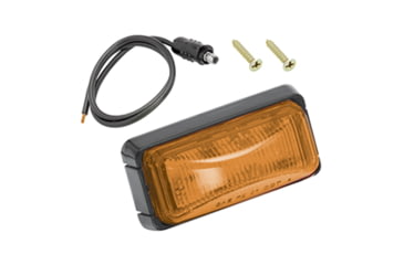 Image of Wesbar Side Marker Clearance Light, Amber with Black Housing, 203292