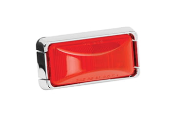 Image of Wesbar Side Marker Light Kit With Chrome Housing, Red, 203295