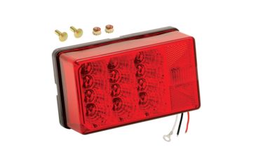 Image of Wesbar x 6&quot; Waterproof LED 7-Function, Right/Curbside w/3 Wire 90 deg Pigtail Trailer Light 4&quot; 34982