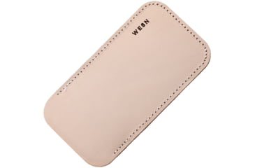Image of WESN Double-Sided Pocket Sharpener Sheath, 4.5in x 2.38in x 0.13in, Natural Leather, WESN12-2