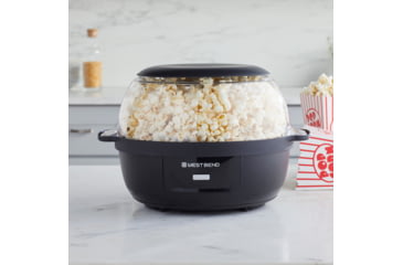 Image of WestBend Stir Crazy Popcorn Maker, Black, 6 Quart, PCWBSCBK13