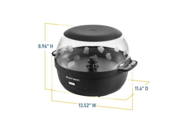 Image of WestBend Stir Crazy Popcorn Maker, Black, 6 Quart, PCWBSCBK13
