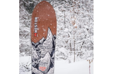Image of Weston Backcountry Japow Pow Slayer, Brown/Black/White, 154, 812049025360
