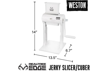 Image of Weston Products 2-in-1 Jerky Slicer &amp; Cuber/Tenderizer, Realtree Edge, Camo/White, 07-3701-RE