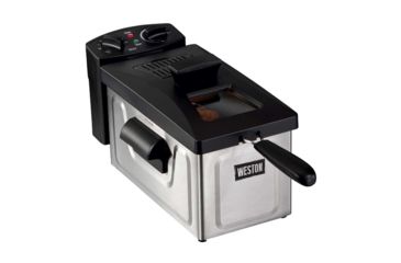 Image of Weston Products Deep Fryer - 8 Cup, 2L Oil Capacity, Black/Stainless Steel 03-1100-W