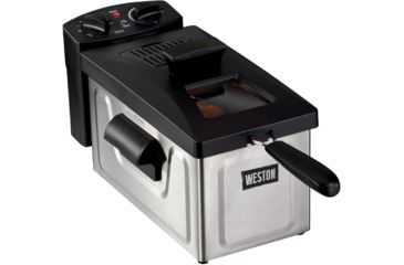 Image of Weston Products Deep Fryer - 8 Cup, 2L Oil Capacity, Black/Stainless Steel, 03-1100-W