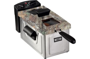Image of Weston Products Deep Fryer - 8 Cup, 2L Oil Capacity, Realtree/Stainless Steel, 03-1100-RT
