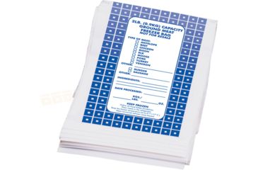 Image of Weston Products Ground Meat Freezer Bags, 100 count, 2 lb Capacity, White, 07-1002