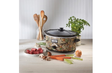 Image of Weston Products Portable Slow Cooker, 5 qt, Realtree Edge, Camo/Stainless, 03-2100-RE