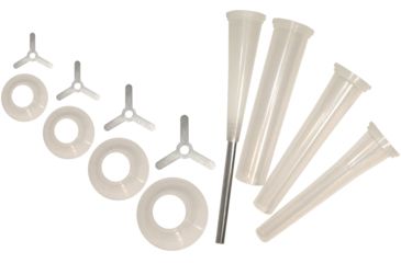 Image of Weston Products Sausage Staffing Tube Set for Weston Pro Series Meat Grinders, 12 pcs, Clear, 08-2501