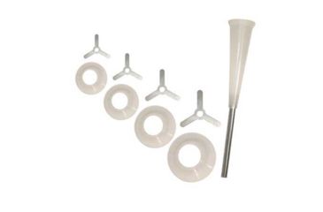 Image of Weston Products Snack Stick Funnel Set for Weston Pro Series Meat Grinders, 9 pcs, Clear 08-2601