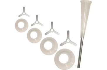 Image of Weston Products Snack Stick Funnel Set for Weston Pro Series Meat Grinders, 9 pcs, Clear, 08-2601