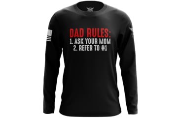 Image of Wethepeopleholsters.Com Dad Rules Long Sleeve Shirt, dad-rules-long-sleeve-shirt