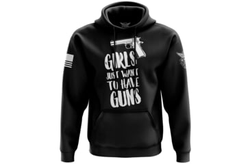 Image of Wethepeopleholsters.Com Girls Just Want to Have Guns Hoodie, HOODX-K0010-W-FL-L