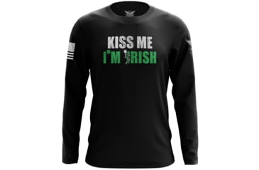 Image of Wethepeopleholsters.Com Kiss me, Im Fn Irish Long Sleeve Shirt, kiss-me-im-fn-irish-long-sleeve-shirt