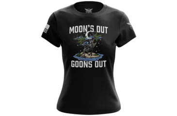 Image of Wethepeopleholsters.Com Moons Out Goons Out Womens Short Sleeve Shirt, 7356281323618