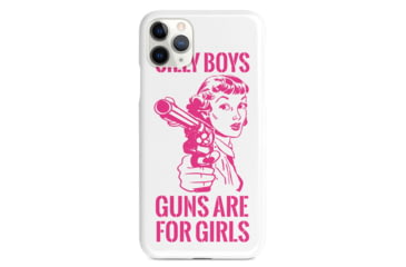 Image of Wethepeopleholsters.Com Silly Boys, Guns are for Girls - Pink Text Case, IC-4018-IPHONEXSMAX