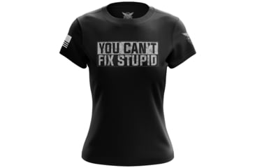 Image of Wethepeopleholsters.Com You Cant Fix Stupid Womens Short Sleeve Shirt, you-cant-fix-stupid-womens-short-sleeve-shirt