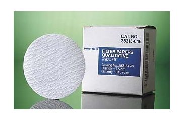 Image of VWR Grade 417 Filter Paper, Pack of 50, Qualitative, Crepe, 28313-160