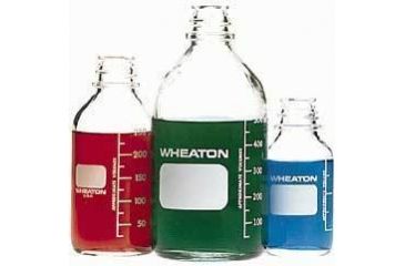 Image of Wheaton Media Bottles, Graduated, Wheaton 219720 With Polyethylene-Lined Cap