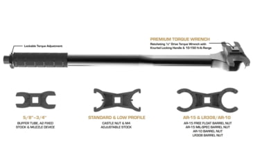 Image of Wheeler Engineering Delta Series Wrench AR-15 Crowfoot Set, Black, 1199887
