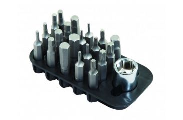 Image of Wheeler Engineering Fine Gunsmith Equipment 21-Piece Add On Screwdriver Bit Set, Steel, 954671