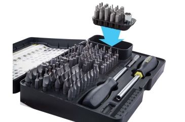 Image of Wheeler Engineering Fine Gunsmith Equipment 21-Piece Add On Screwdriver Bit Set, Steel, 954671