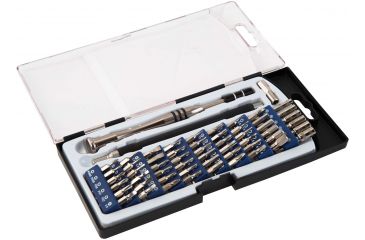 Image of Wheeler Engineering 58-Piece Precision Micro Screwdriver Set, Black/Steel, 564018