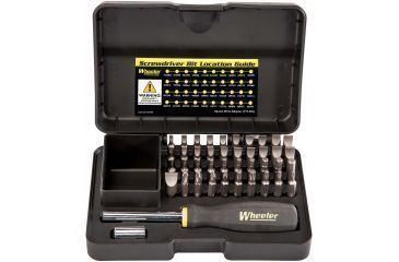 Image of Wheeler Engineering 43-Piece Professional Gunsmithing Screwdriver Set, Black/Yellow, 954621, EDEMO1
