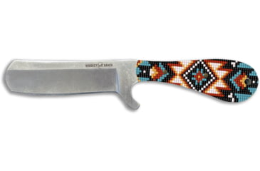 Image of Whiskey Bent Knives Bullcutter Fixed Knife w/Satin Blade, 440 Steel Blade, 6in Overall Length, Acrylic Handle, Southwest Sand, WB41-19