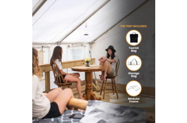 Image of White Duck Alpha Pro Wall Tent, Water Repellent, 12ft x 14ft, WD-PRO-0012