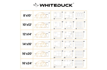 Image of White Duck Alpha Pro Wall Tent, Water Repellent, 12ft x 14ft, WD-PRO-0012