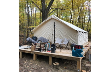 Image of White Duck Alpha Wall Tent, Water Repellent, 14ft x 16ft, WD-0014