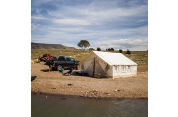 Image of White Duck Alpha Wall Tent, Water Repellent, 14ft x 16ft, WD-0014