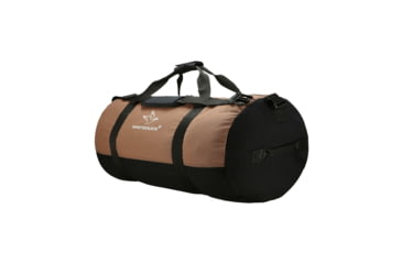 Image of White Duck Filios Canvas Duffel Bag, Brown/Black, 24in x 16in, FBA-FDBBB-2416