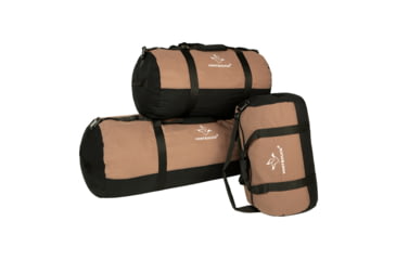 Image of White Duck Filios Canvas Duffel Bag, Brown/Black, 24in x 16in, FBA-FDBBB-2416