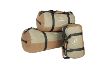 Image of White Duck Filios Canvas Duffel Bag, Brown/Olive, 30in x 18in, FBA-FDBOBR-3018