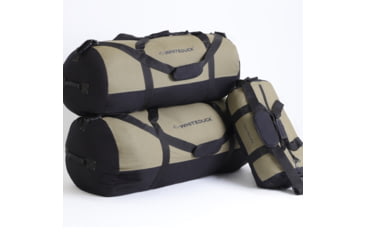 Image of White Duck Filios Canvas Duffel Bag, Olive/Black, 24in x 16in, FBA-FDBOB-2416