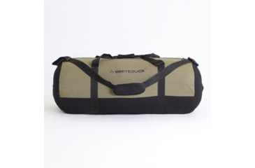 Image of White Duck Filios Canvas Duffel Bag, Olive/Black, 24in x 16in, FBA-FDBOB-2416