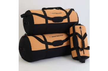 Image of White Duck Filios Canvas Duffel Bag, Tan/Black, 24in x 16in, UP-DLI1-RILC