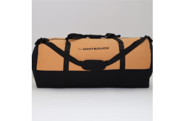 Image of White Duck Filios Canvas Duffel Bag, Tan/Black, 24in x 16in, UP-DLI1-RILC