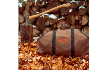 Image of White Duck Firewood Log Carriers, Boat Shape, Brown, 26inx17inx9in, FBA-CLB-3418