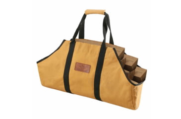 Image of White Duck Firewood Log Carriers, Boat Shape, Tan, 26inx17inx9in, FBA-CLB-3417