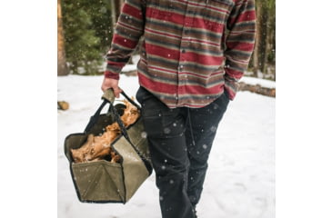 Image of White Duck Firewood Log Carriers, Tote Shape, Olive, 23inx10inx12in, FBA-CLT-3404