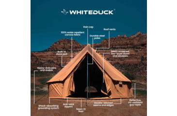 Image of White Duck Regatta Bell Tent, Water Repellent, Desert Red, 10ft, WD-RBT-01